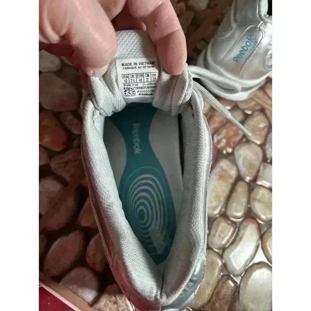 Reebok Easytone 10 Gray Silver Women’s Athletic Sneakers - Picture 12 of 16